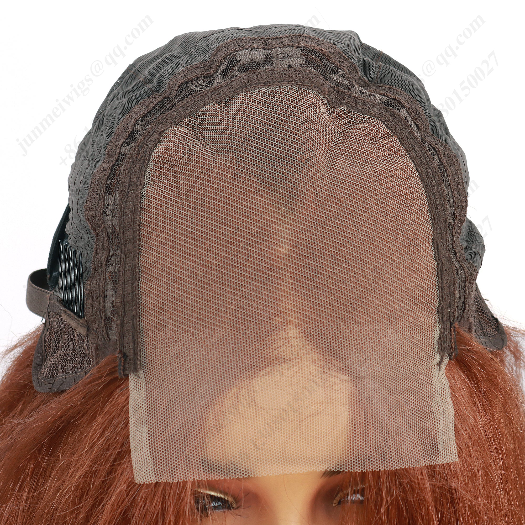 24 Inch 4×4 Lace Front Wig Kinky Straight #30 Auburn - Statement Look | Effortless Glam