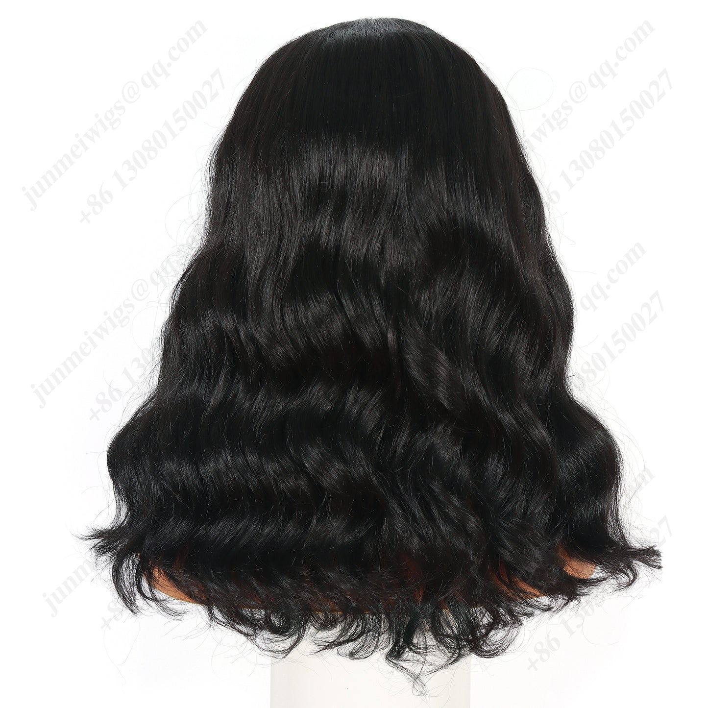 18 Inch 4×4 Lace Front Wig Loose Wave Natural Black - Daily Wear | Comfortable & Low-Maintenance