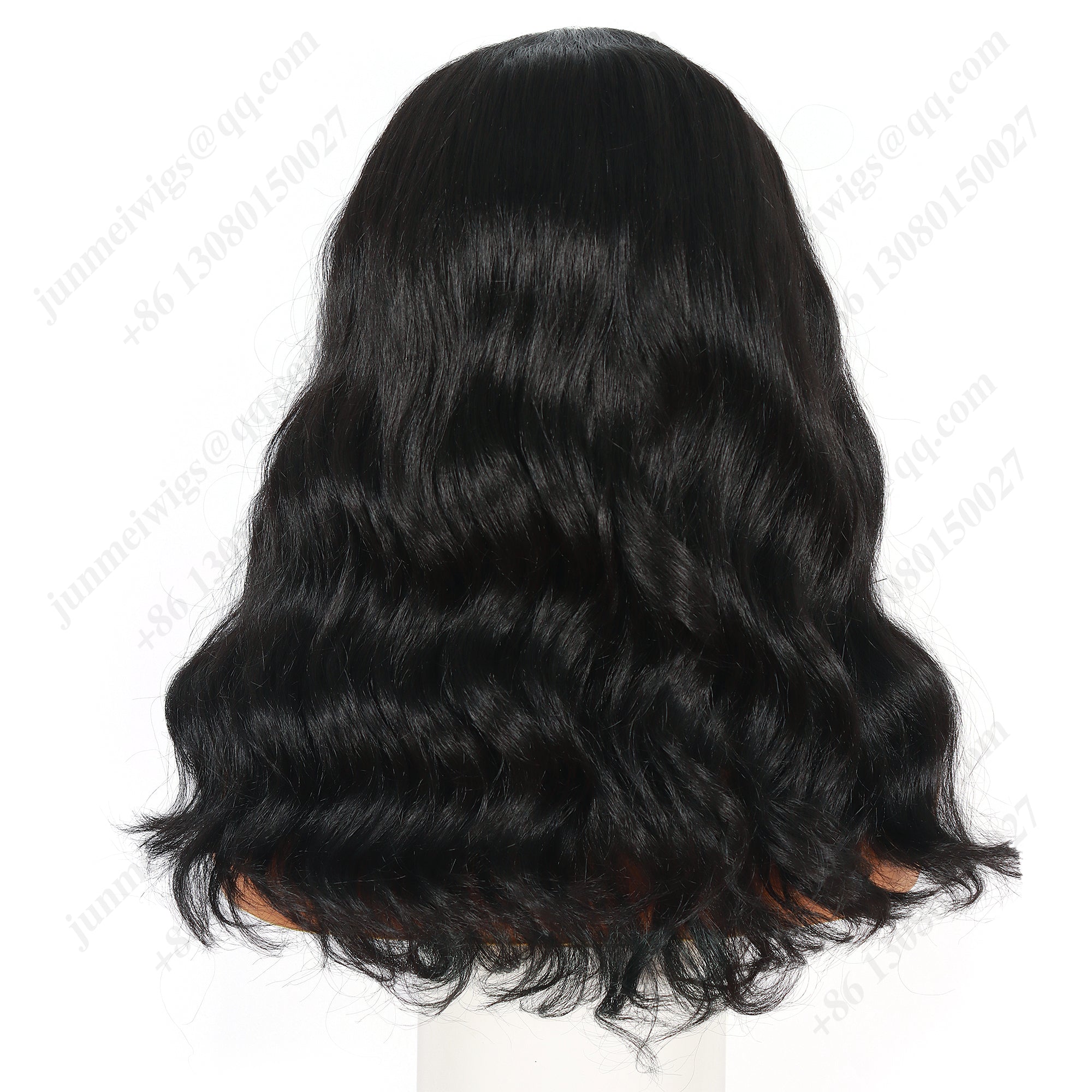 18 Inch 4×4 Lace Front Wig Loose Wave Natural Black - Daily Wear | Comfortable & Low-Maintenance
