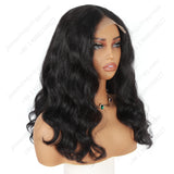 18 Inch 4×4 Lace Front Wig Loose Wave Natural Black - Daily Wear | Comfortable & Low-Maintenance