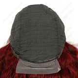 22 Inch 13×4 Lace Front Wig Kinky Curly Burgundy - Perfect for Party | Eye-Catching & Heat Resistant