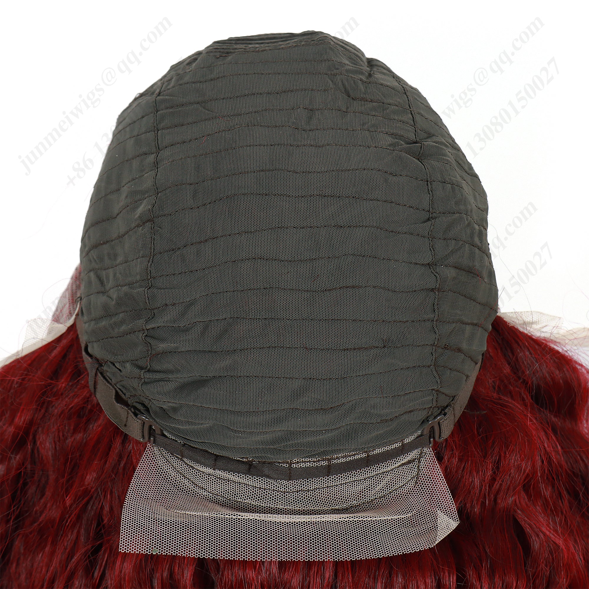 22 Inch 13×4 Lace Front Wig Kinky Curly Burgundy - Perfect for Party | Eye-Catching & Heat Resistant