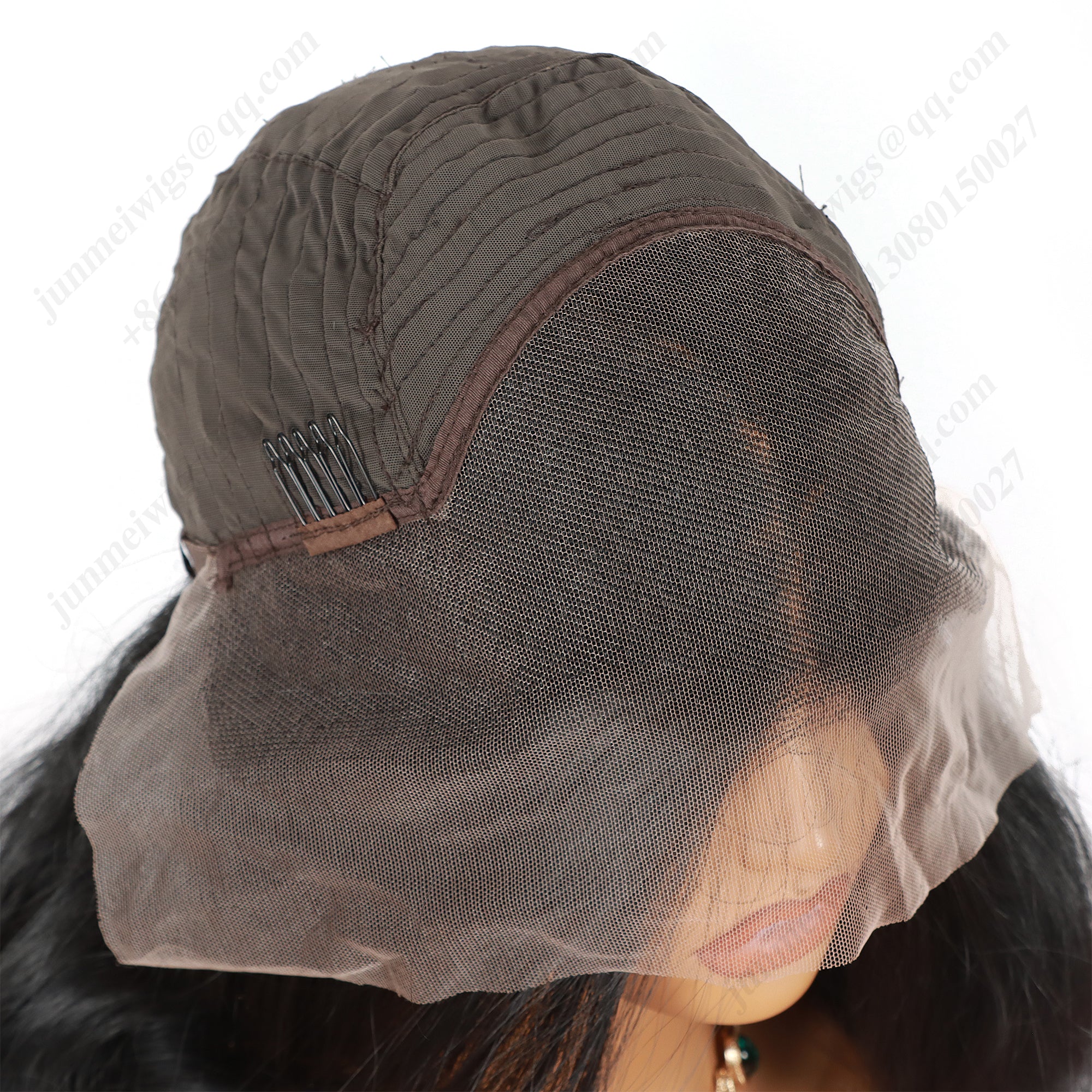 ModeMuse 24 Inch 13×4 HD Lace Front Synthetic Wig – Big Wave, Middle Part, Natural Black, Natural Hairline