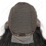 ModeMuse 24 Inch 13×4 HD Lace Front Synthetic Wig – Big Wave, Middle Part, Natural Black, Natural Hairline