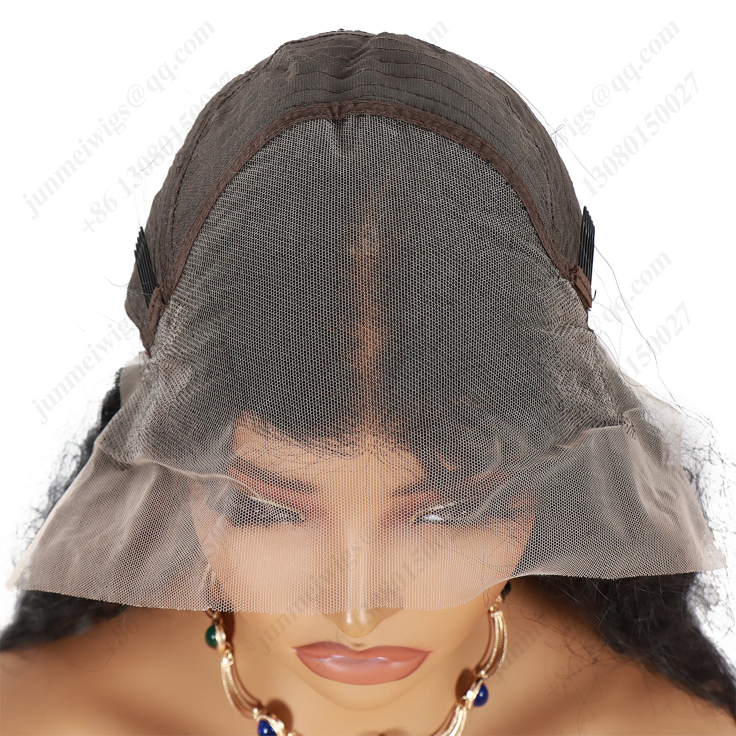 ModeMuse 28 Inch 13×4 HD Lace Front Synthetic Wig – Deep Wave, Middle Part, Natural Black, Natural Hairline
