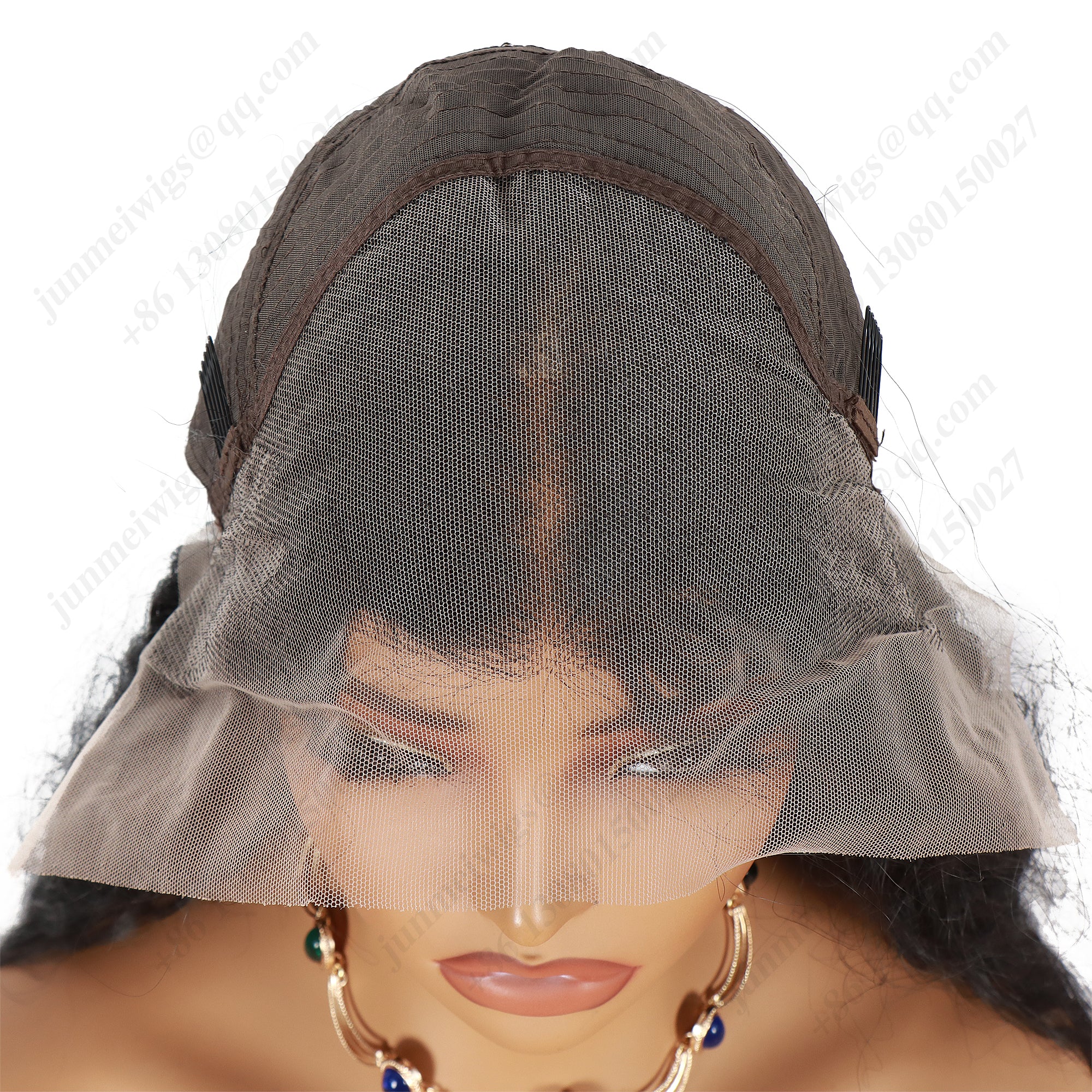 ModeMuse 28 Inch 13×4 HD Lace Front Synthetic Wig – Deep Wave, Middle Part, Natural Black, Natural Hairline