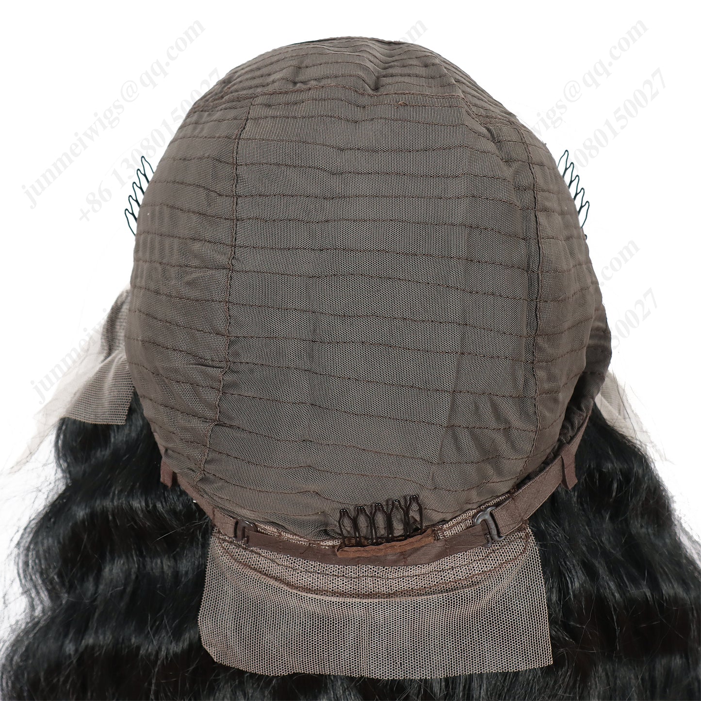 ModeMuse 28 Inch 13×4 HD Lace Front Synthetic Wig – Deep Wave, Middle Part, Natural Black, Natural Hairline