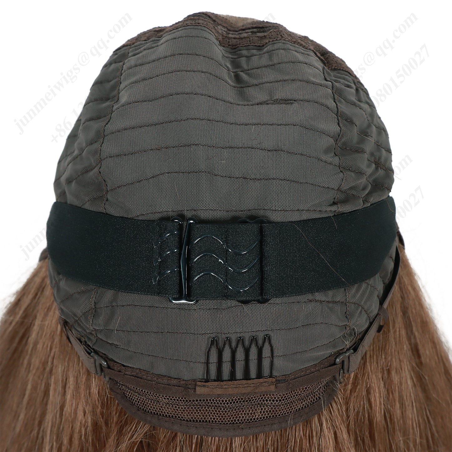 ModeMuse 28 Inch 4×4 HD Lace Front Synthetic Wig – Yaki Straight, Middle Part, Natural Brown, Natural Hairline