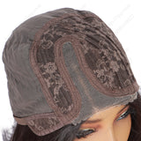 12 Inch Lace wig with parting Medium Bob Straight Natural Black - Daily Wear | Low-Maintenance & Chic
