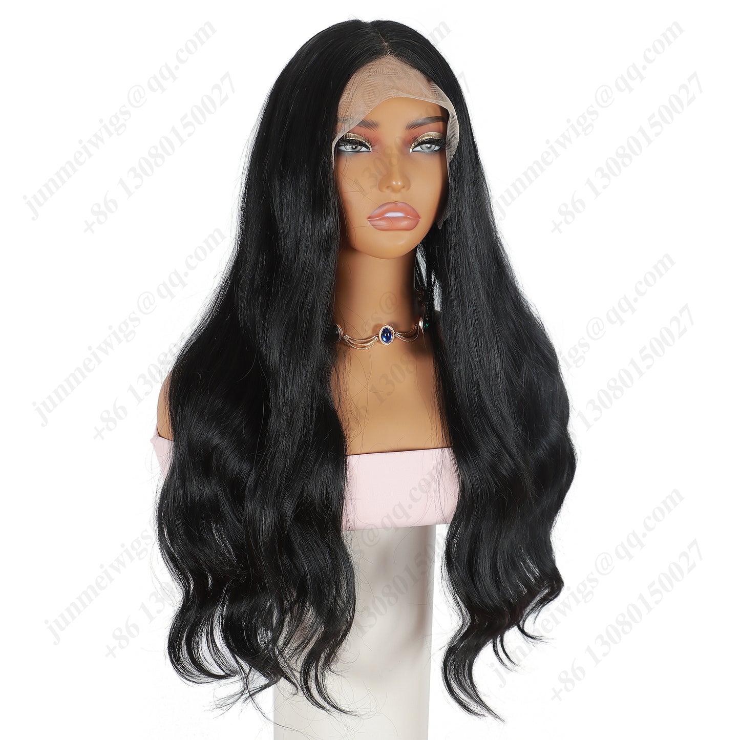 24 Inch T Part Lace Front Wig Body Wave Natural Black - Daily Wear | Versatile & Low-Maintenance