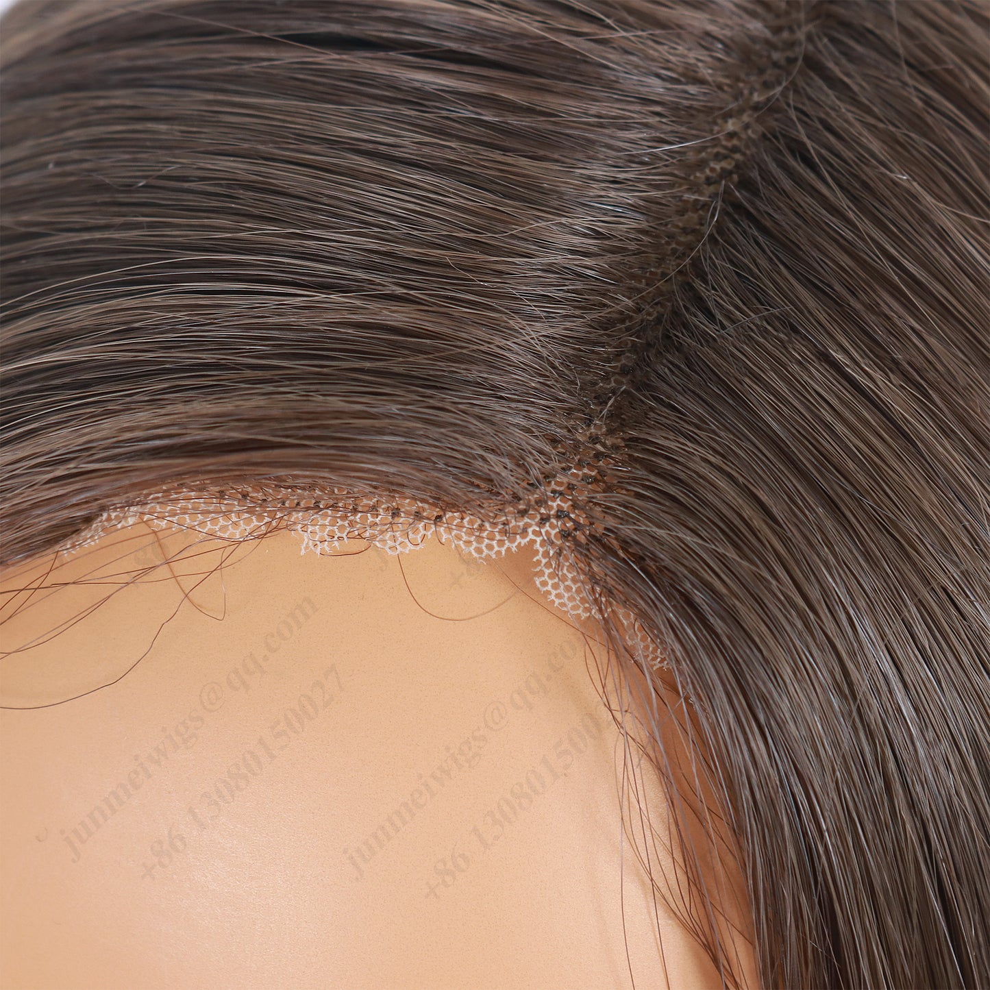 8 Inch T Part Lace Front Wig Medium Bob Straight Dark Brown - Daily Wear | Low-Maintenance & Chic
