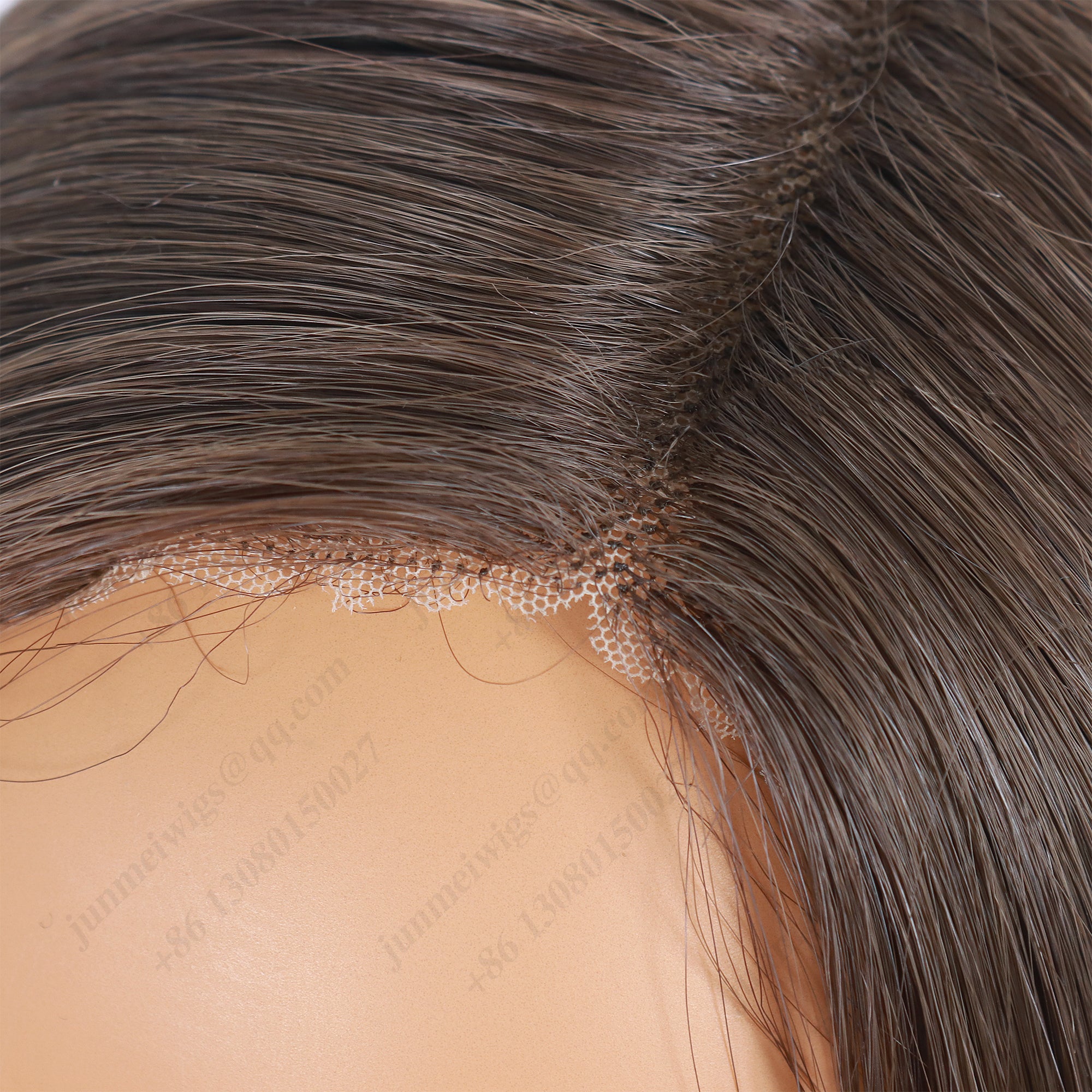 8 Inch T Part Lace Front Wig Medium Bob Straight Dark Brown - Daily Wear | Low-Maintenance & Chic