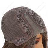 8 Inch T Part Lace Front Wig Medium Bob Straight Dark Brown - Daily Wear | Low-Maintenance & Chic