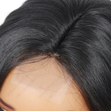 12 Inch T Part Lace Front Wig Bob Body Wave Natural Black - Daily Essential